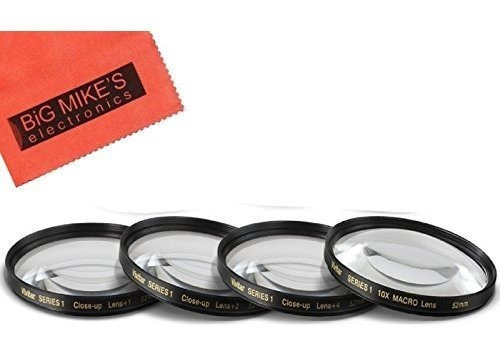 52mm Primer Plano Conjunto De Filtros (1 Mas, Mas 2, 4 Mas Y