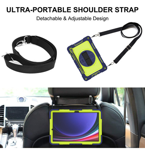 Funda Con Soporte For Samsung Galaxy Tab S9 Fe S8 S7 Sm