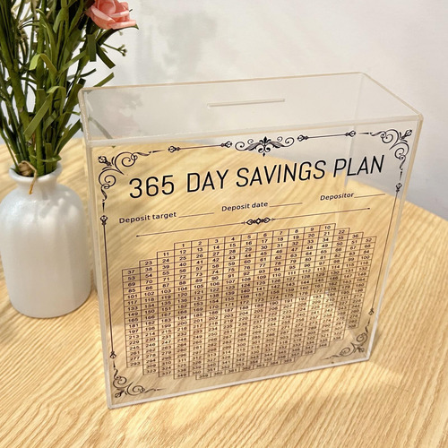 Hucha De 7,8x3x7,8 Pulgadas Con Caja De Ahorro De Dinero