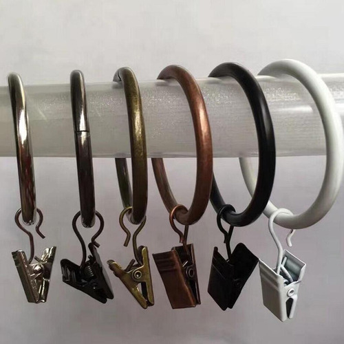 2 Anillos De Cortinas For Paneles De Cortinas For Negra