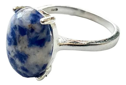 comprar Anillo Plata 925 Y Sodalita Natural Anpl220 Italy 