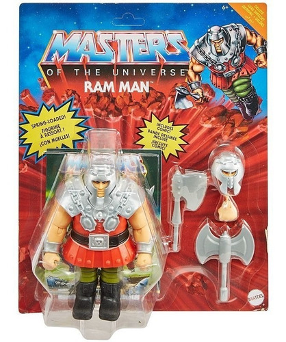 Aríete Masters Of The Universe Origins He-man Motu Mattel