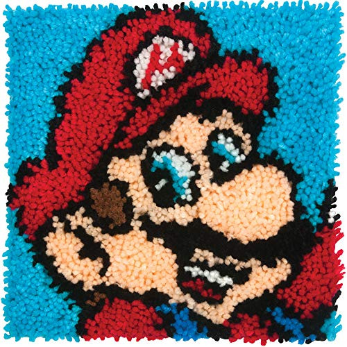 Arts And Crafts Super Mario Latch Hook Kit 12 L X 12 H