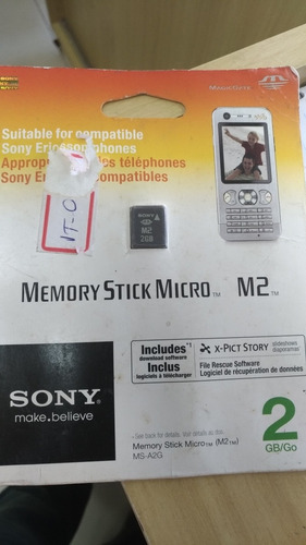Cartão Sony Memory Styck Micro M2 2 Gigas