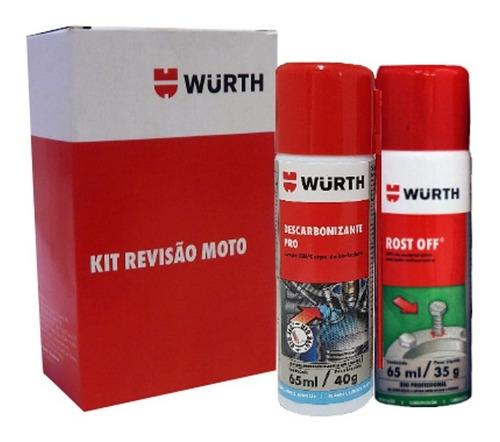 Kit Revisão Wurth Para Limpeza Manutenção Moto - Kit 2