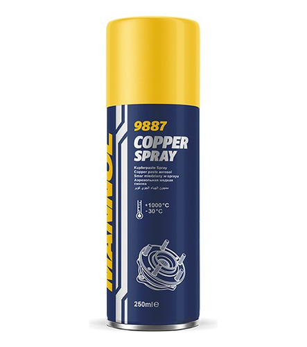 Cooper Spray Mannol 9887 Grasa Cobre 250ml Alta Temperatura