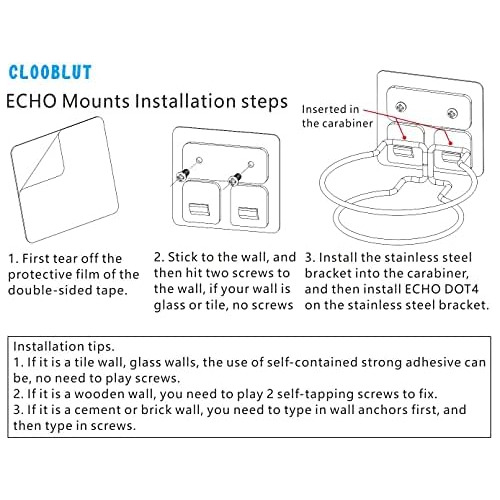 Soporte De Pared Pequeño Echo Dot (4ta Generación), S...