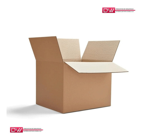 Imagen 2 de 10 de Cajas Cartón Corrugado Embalaje Reforz 50x38,5x38cm X25u Dw