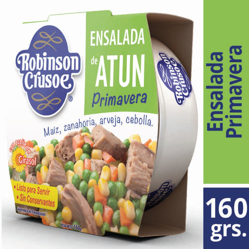 Ensalada De Atún Robinson Crusoe Primavera Lata 160 G