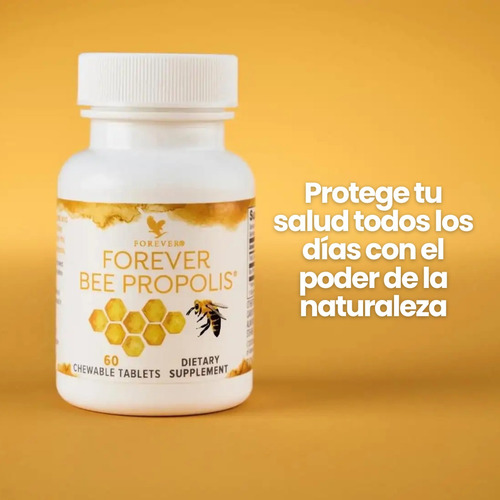 Forever Bee Propóleo Abeja Refuerza Defensas 60u Masticable