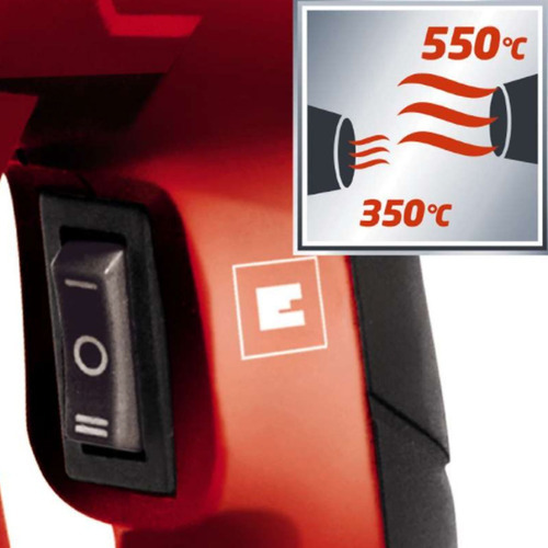 Imagen 4 de 4 de Pistola De Calor 2000w Einhell Tc-ha 2000 + 2 Boquillas