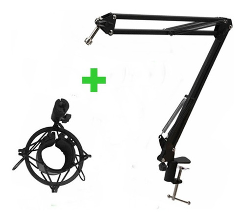 Suporte Articulado De Mesa + Shock Mount Kit Pronta Entrega