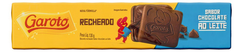 Biscoito Recheio Chocolate ao Leite Garoto Pacote 130g