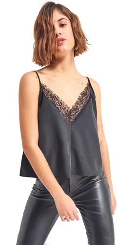 Top de seda y encaje hotsell