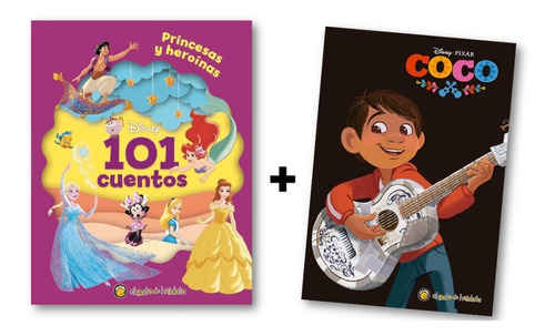 ** Combo 2 Libros 101 Cuentos De Disney + Coco **