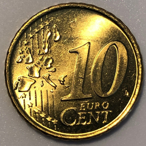 Esp189 Moneda España 10 Euro Cent 1999 Unc-bu Ayff
