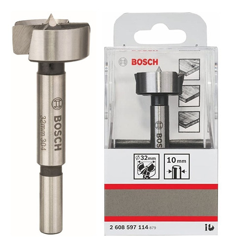 Mecha Broca Fresadora Forstner Madera Bosch 32mm 2608597114