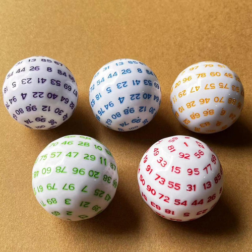 Dados De 100 Lados, Acrílico, Único D100, Dados De Jogo Para
