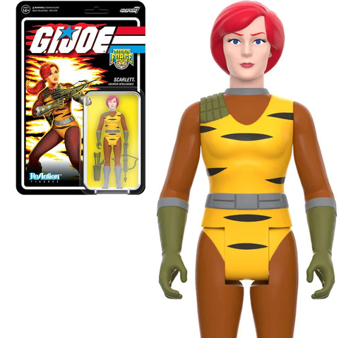 Figura G.i. Joe Reaction Figures Super 7 Tiger Force Scarlet