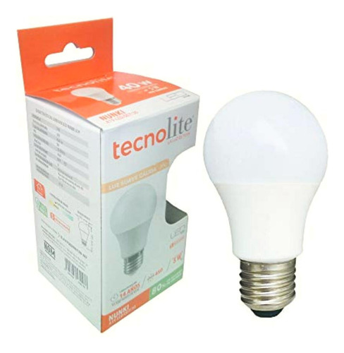 Paquete De 10 Focos, Foco Led A19, 5 W, Base E27,