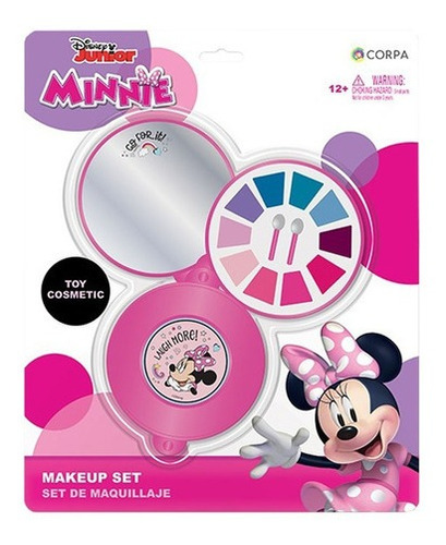 Set Juego De Maquillaje Redondo Con Espejo Minnie Disney