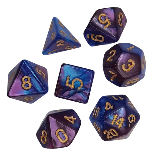 2 X 7x Dados Poliédricos Violeta Azul Violeta Azul