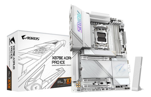 Placa Madre Gigabyte X870e Aorus Pro Ice Am5 Lga 1718 At