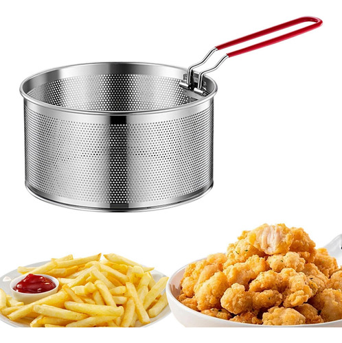Cesta Para Freír De Acero Inoxidable, Red 20 Centímetros