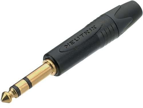 Plug Neutrik 1/4 Estéreo Contactos En Oro Np3x-b