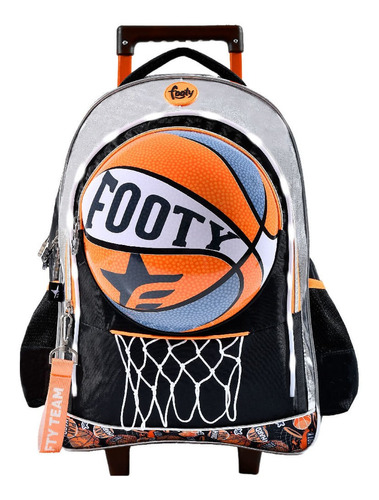 Mochila Escolar Carro 18  Con Luz Led Footy