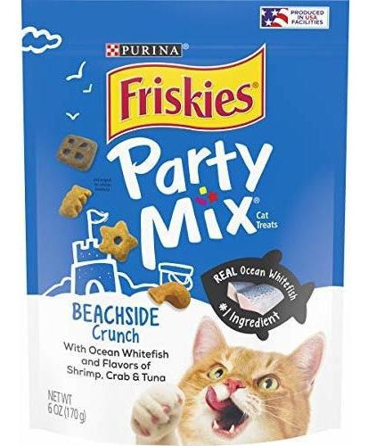 Purina Friskies Party Mix Golosinas Para Gatos 6 Onzas
