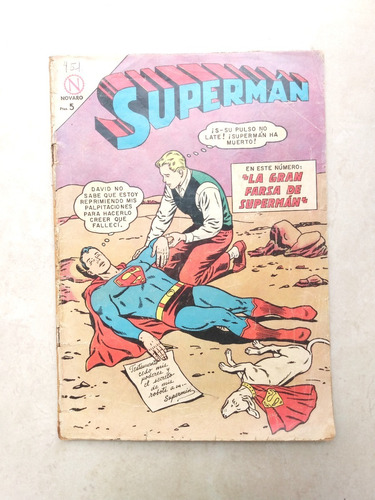 Superman N° 451 Ediciones Recreativas Novaro N 1964 Brainiac