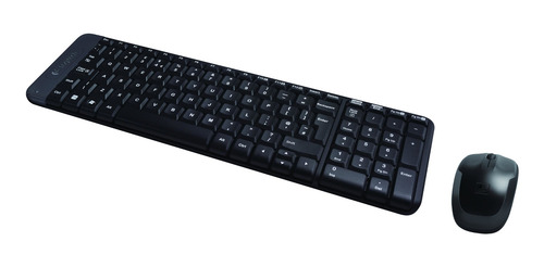 Kit Teclado Y Mouse Inalambrico Mk220 Logitech Color del mouse Negro Color del teclado Negro