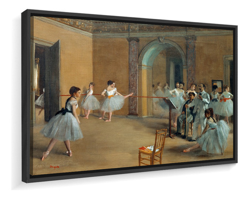 Quadro Canvas Edgar Degas Aula De Dança 73x50