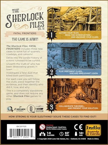 Tableros Y Cartas Independientes Sherlock Files Vol 4 Fatal