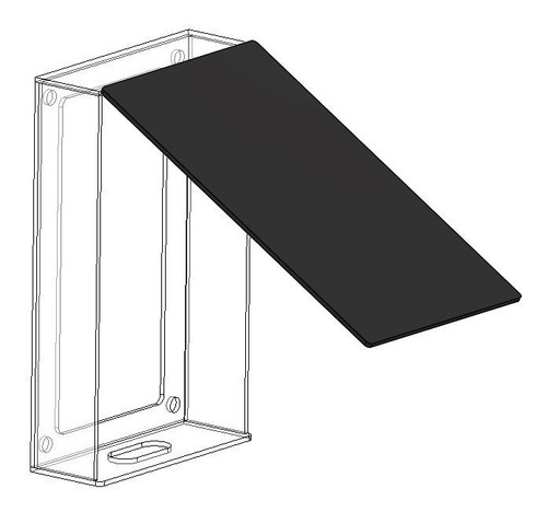 Cubre Checador De Acrilico 25x15x5cm Tapa Abatible