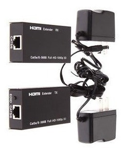 Hdmi Extender Full Hd 1080p Alargador 60m Rj45 Flexacomp