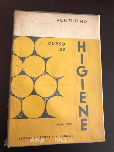 Libro Curso De Higiene Plan 1976 Venturino Excelente Estado