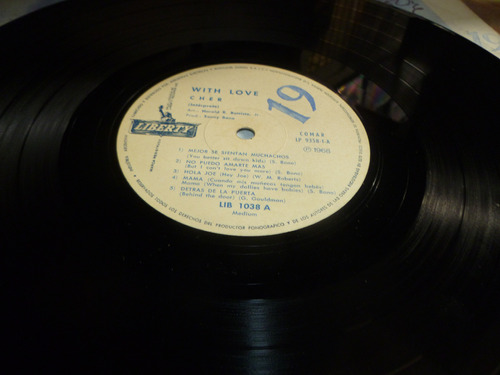 Cher - With Love - Vinilo Ed 1968 Garantia Abbey Road 