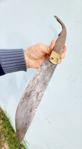 Navaja Gigante Española Cachas De Cuerno (Usado)