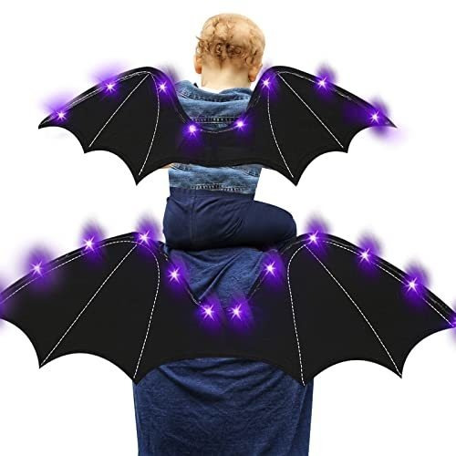 Halloween 2 Pack 20 Luces Led Negro Bat Alas 157zc