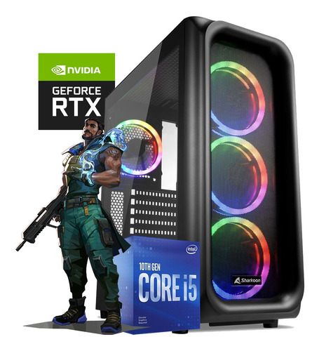 Pc Gamer Intel Core I5 16gb Ddr4 960ssd Rtx3050 8gb Gddr6