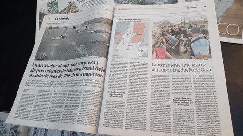Clarín Ataque Terrorista Hamas Israel Completo Año 2023 8/10 (Usado)
