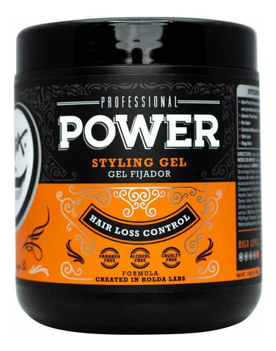 Rolda Power Styling Gel 500g Berbero Barberia Peluqueria