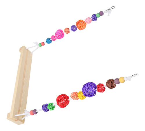 Columpio Suspensible Para Gallinas, Percha De Madera, Colump