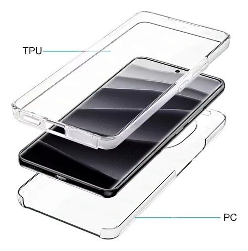 Funda 360 Silicona Compatible Con Xiaomi Redmi Note 14 5g Transparente 360 Silicona