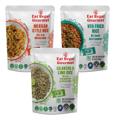 Arroz Para Microondas Variado 3 Sabores Listo En 90 Seg