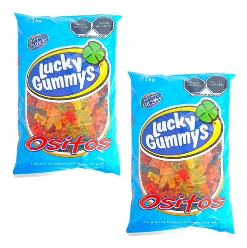 2 Pack - Gomitas Lucky Gummy Ositos 1 Kg
