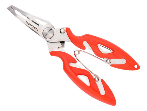 Alicates De Pesca Con Tijeras De Pesca Con Resorte, Naranja