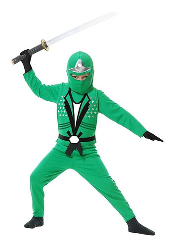 Disfraz Niño Ninja Vengador Serie Ii Verde.